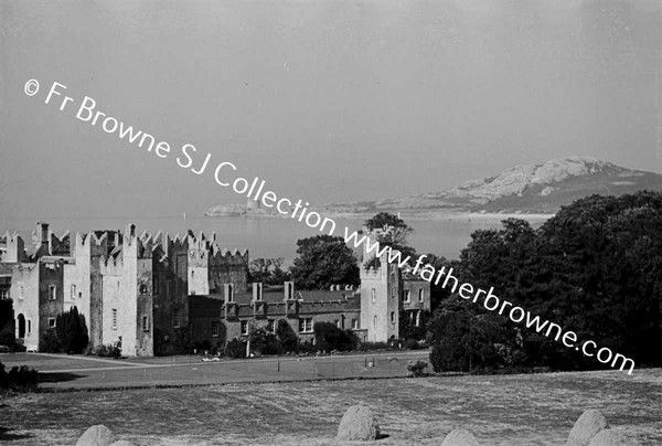 HOWTH CASTLE EXTERIOR SHOWING IRELAND'S EYE